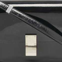 Celine Black Patent Leather Medium Classic Box Shoulder Bag