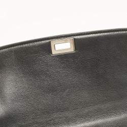 Celine Black Patent Leather Medium Classic Box Shoulder Bag
