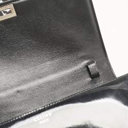 Celine Black Patent Leather Medium Classic Box Shoulder Bag