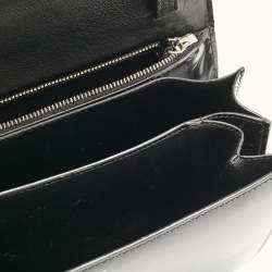 Celine Black Patent Leather Medium Classic Box Shoulder Bag