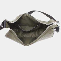 Celine Khaki Nylon Quilted Leather Ava Medium Shoulder Bag 