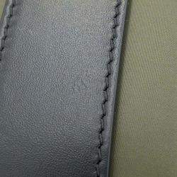 Celine Khaki Nylon Quilted Leather Ava Medium Shoulder Bag 