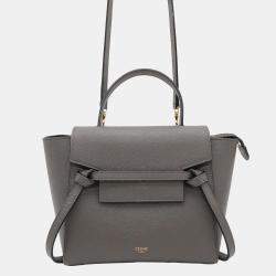 Celine Gray Calf Leather Nano Belt Bag