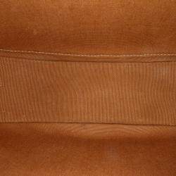 Celine Beige Triomphe Coated Canvas Ava Shoulder Bag