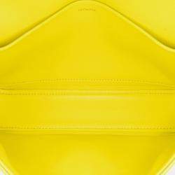 Celine Yellow Triomphe Calfskin Cuir Chain Shoulder Bag