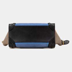 Celine Multicolor Nano Tricolor Leather Luggage Tote
