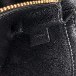 Celine Black Triomphe Calfskin Cuir Chain Shoulder Bag