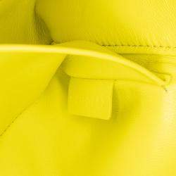 Celine Yellow Triomphe Calfskin Cuir Chain Shoulder Bag
