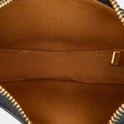 Celine Brown Mini Triomphe Coated Canvas Ava Shoulder Bag