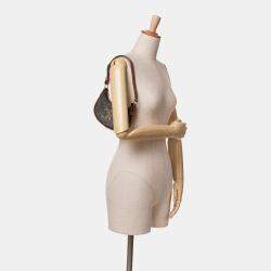 Celine Brown Mini Triomphe Coated Canvas Ava Shoulder Bag