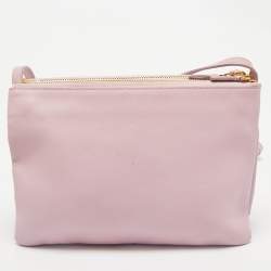 مملوكة مسبقًا Celine Pink Leather Large Trio Crossbody Bag