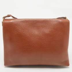 مملوكة مسبقًا حقيبة كتف سيلين شفرة طويلة جلد بنية