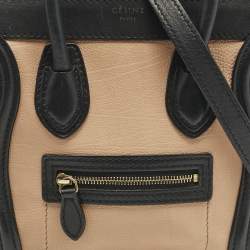 Celine Multicolor Leather Nano Luggage Tote