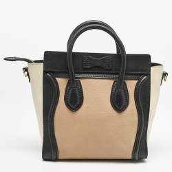 Celine Multicolor Leather Nano Luggage Tote