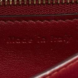 Celine Red Leather Small Classic Box Crossbody Bag