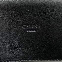 Celine Black Medium Triomphe Coated Canvas Cabas Horizontal Tote