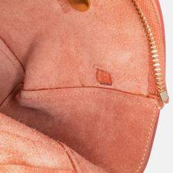 Celine Orange Pico Grained Calfskin Belt Bag