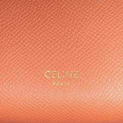 Celine Orange Pico Grained Calfskin Belt Bag