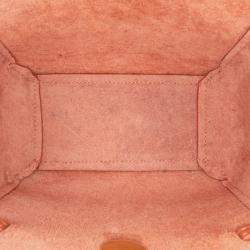 Celine Orange Pico Grained Calfskin Belt Bag