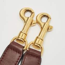 Celine Burgundy Leather and Suede Medium Trapeze Top Handle Bag