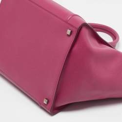 Celine Fuchsia Leather Medium Phantom Luggage Tote