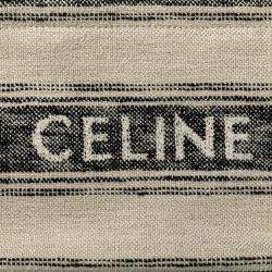 Celine Beige/Brown Small Canvas Cabas Thais Satchel