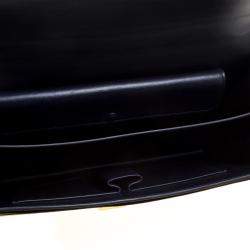 Pre Owned Celine Navy Blue/Yellow Leather Medium Case Bag