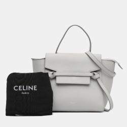 Celine Grey Grained Calfskin Nano Belt Bag