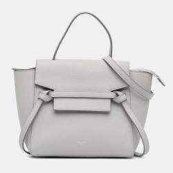 Celine Grey Grained Calfskin Nano Belt Bag