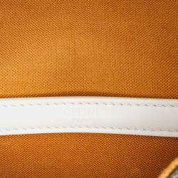 Celine Brown White Medium Triomphe Coated Canvas Folco Crossbody