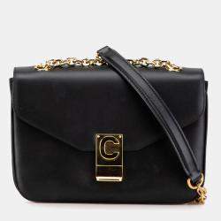 Celine Black Medium Leather C Bag