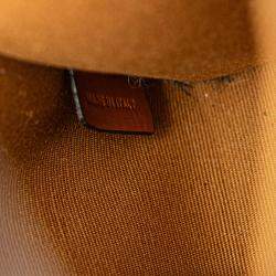 Celine Brown Mini Triomphe Coated Canvas Vertical Cabas Satchel