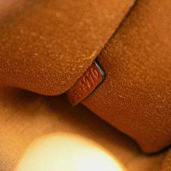 Celine Brown Mini Triomphe Coated Canvas Vertical Cabas Satchel