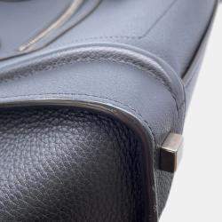 Celine Black Leather Luggage Micro Tote Bag