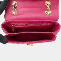 Celine Pink Leather C Small Chain Shoulder Bag