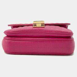 Celine Pink Leather C Small Chain Shoulder Bag