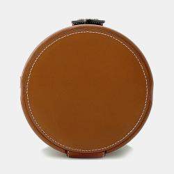 Celine Tan PVC Coated Canvas and Leather Triomphe Tambour Small Shoulder Bag