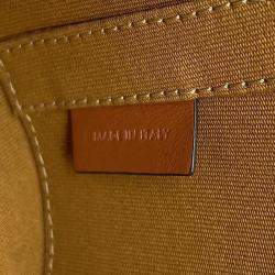 Celine Tan PVC Coated Canvas and Leather Triomphe Tambour Small Shoulder Bag