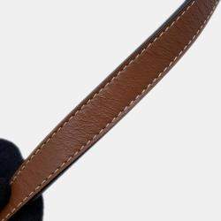 Celine Tan PVC Coated Canvas and Leather Triomphe Tambour Small Shoulder Bag
