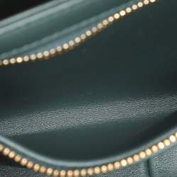 Celine Dark Green Leather Teen Triomphe Shoulder Bag