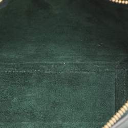 Celine Green Leather Pico Belt Top Handle Bag