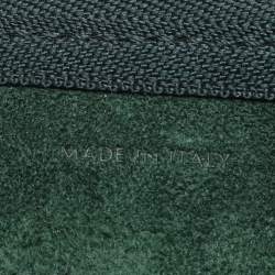 Celine Green Leather Pico Belt Top Handle Bag