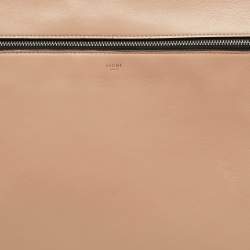 Celine Beige Leather Medium Edge Bag