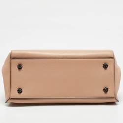 Celine Beige Leather Medium Edge Bag