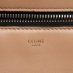 Celine Beige Leather Medium Edge Bag