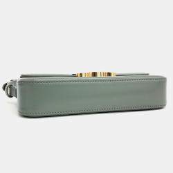 Celine Green Leather Triumph shoulder bag
