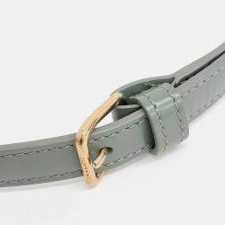 Celine Green Leather Triumph shoulder bag
