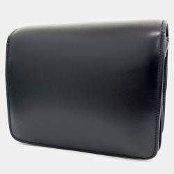 Celine Black Leather Mini Classic Box