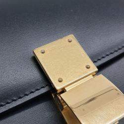 Celine Black Leather Mini Classic Box