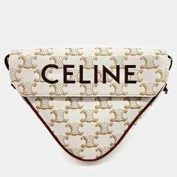 Celine Cream PVC Triumph Triangle Bag
